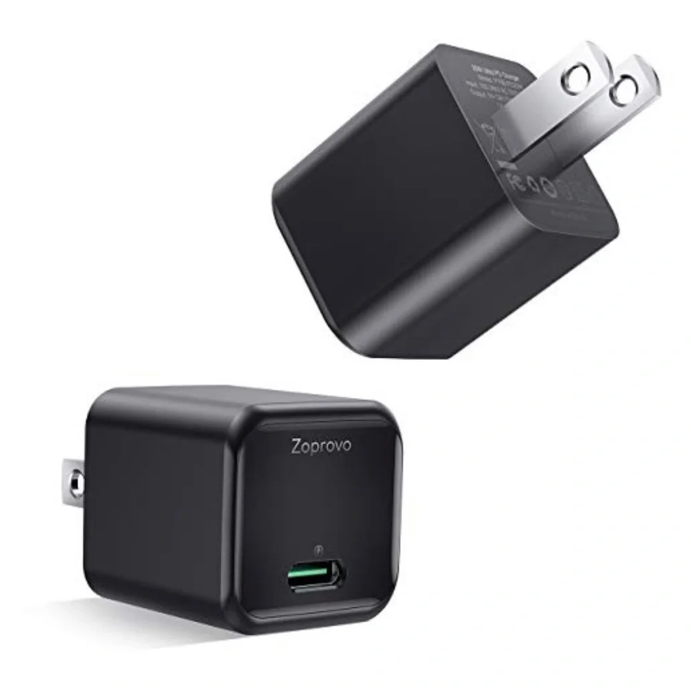 2 packs mini usb C wall charger adapter